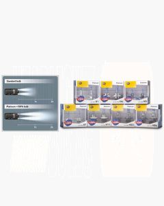 Hella H1-PW100DP2 H1 Platinum White Plus 100% Globe Kit